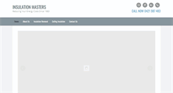 Desktop Screenshot of insulationmasters.com.au