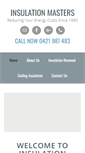 Mobile Screenshot of insulationmasters.com.au