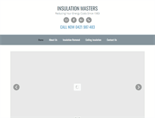 Tablet Screenshot of insulationmasters.com.au